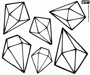 Some gemstones coloring page