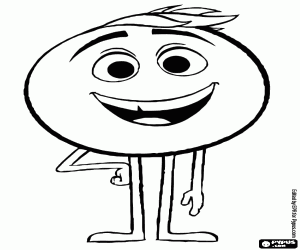 Gene, the protagonist emoji coloring page