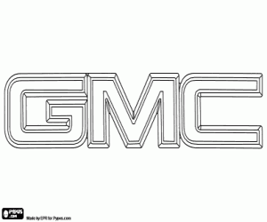 General Motors Company logo coloring page