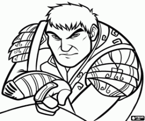 General Ronin, Epic's character coloring page