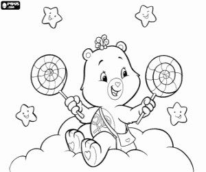 Generous bear, Care Bears coloring page