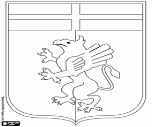 Genoa CFC shield coloring page