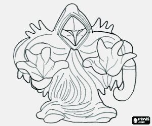 A ghost Gormiti, Spirito Nero coloring page