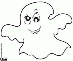 Ghost coloring page