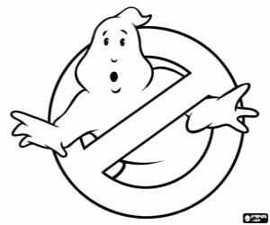 Ghostbusters logo coloring page