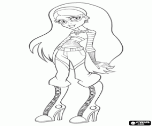 Ghoulia Yelps from Monster High coloring page
