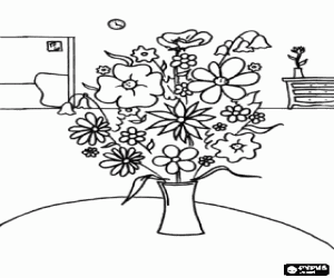 A gift for mother coloring page