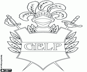 Gimnasia y Esgrima, GELP logo coloring page