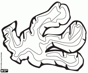 Ginger, a spicy spice coloring page