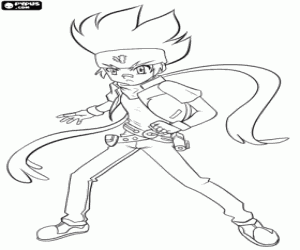 Ginka Hagane, Beyblade Metal Fusion coloring page