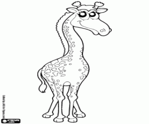 Giraffe coloring page