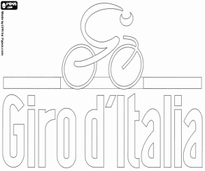 Giro d'Italia logo coloring page