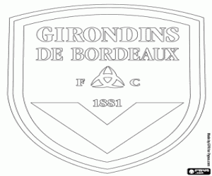 Girondins Bordeaux emblem coloring page
