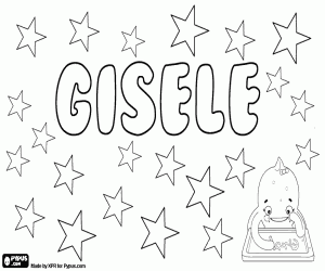 Gisele, variant of Giselle coloring page