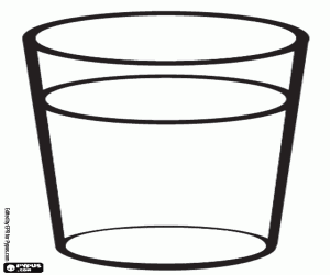 A glass of milk coloring page