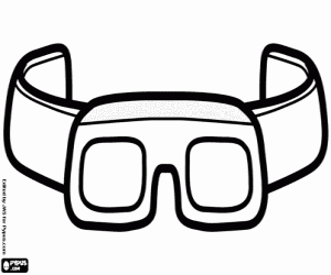 Glasses for laboratory coloring page