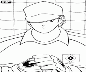 The goalkeeper Benji coloring page