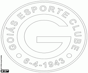 Goiás Esporte Clube badge coloring page