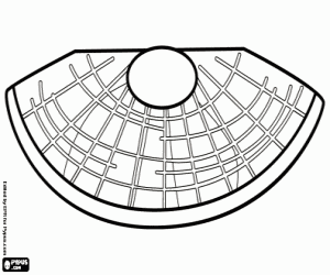 A gold necklace from old Egypt coloring page