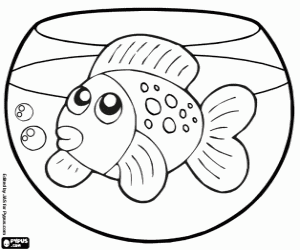 Goldfish coloring page