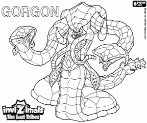 Gorgon, Invizimals The Lost Tribes coloring page