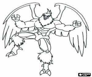 Gormiti Aquila, Lonely Eagle coloring page