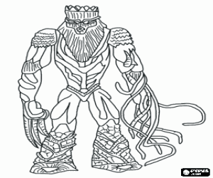 The gormiti Barbatus coloring page