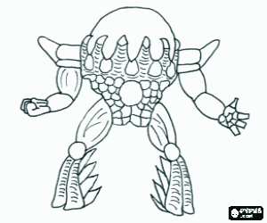 The Gormiti, Black Opal coloring page