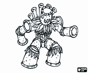 The gormiti Bu Bamboo coloring page