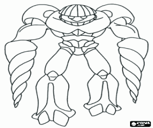 A gormiti, Helico the cautious coloring page