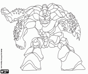The gormiti Kolossus coloring page