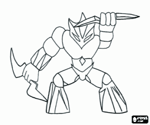 A Gormiti, L'electricante coloring page