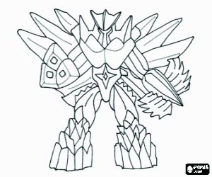 The gormiti Nobilmantis coloring page