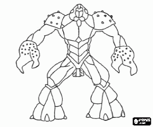 The Gormiti of the sea, Carrapax coloring page