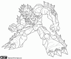 The Gormiti of the seas, Polypus coloring page