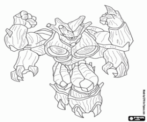 The gormiti Tasarau coloring page