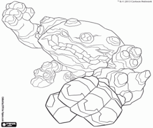 Gravattack, alien Ben 10 coloring page