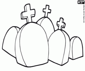 The graves coloring page