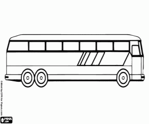 Great bus coloring page