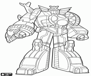 Great robot Transformer coloring page