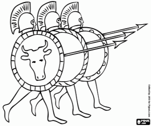 The Greek citizen-soldiers coloring page