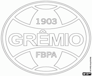 Gremio de Porto Alegre logo coloring page