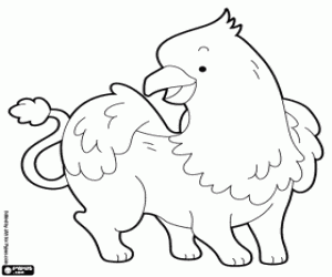 Griffin coloring page