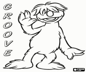 Groove, a Hoob coloring page
