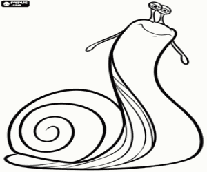 Grub the snail from Epic coloring page