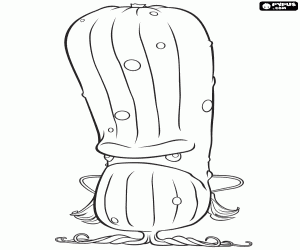 A grumpy pickle, Sour coloring page