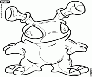 Grundo from Neopets coloring page