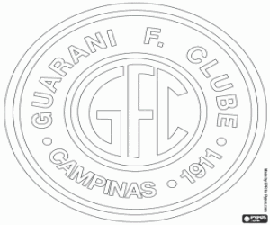 Guarani FC logo coloring page