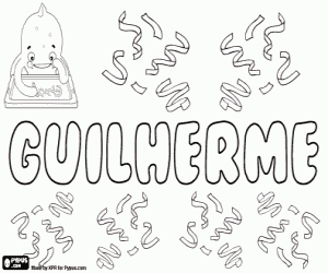 Guilherme, Portuguese name coloring page