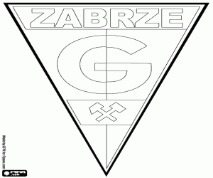 Górnik Zabrze badge coloring page